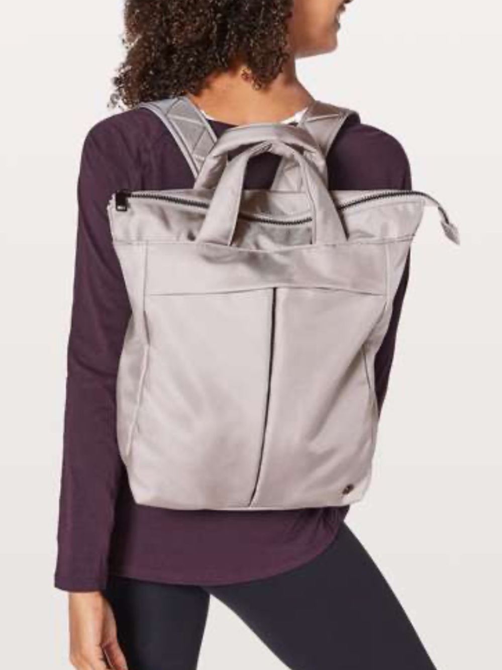 Lululemon City Adventurer Convertible Backpack Grey. Like new